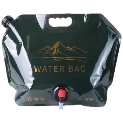 户外折叠水袋便携大容量加厚露营车载塑料水桶演唱会音乐节储水袋