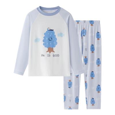 英氏儿童睡衣套装春秋款男童女童