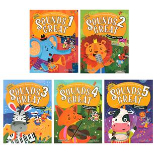【自营】原版进口Compass新版Sounds Great 12345级phonics自然拼读教材小学英语字母音标语音发音拼读幼少儿英语启蒙规则英文教材