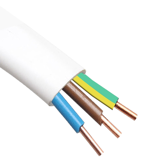 德力西bvvb3芯1/1.5/2.5/4/6平方铜芯电线国标硬护套线家用明装线