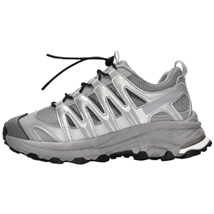 港风复古厚底增高抽绳老爹鞋女易梦琳同款户外登山运动鞋休闲跑鞋