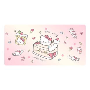 凯蒂猫书桌垫初中生卡通写字台桌面保护垫可自由裁剪桌面垫桌布