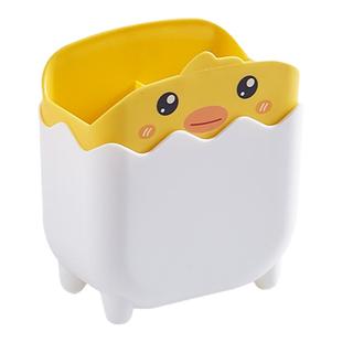 卡通笔筒办公室桌面大容量多功能笔架学生可爱文具杂物归类收纳筒