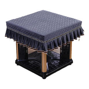 烤火桌子罩套正方形桌布麻将机防尘罩家用烤火被电炉罩取暖桌罩套