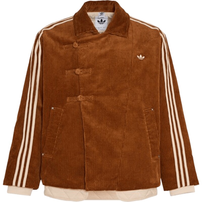 adidas阿迪达斯三叶草新年款男子运动休闲棉服外套KQ5135