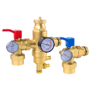 天一金牛大流量地暖集分水器磁吸过滤器ppr角阀 铜进回水阀门 1寸