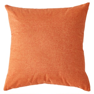 棉麻混纺素色抱枕沙发客厅枕套加厚方形靠枕纯色含芯靠垫靠背枕垫