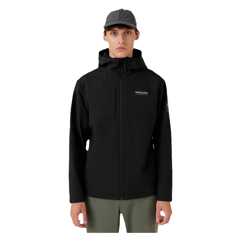 【冈仁】NORTHLAND诺诗兰软壳衣春夏男新款防风户外徒步弹力外套
