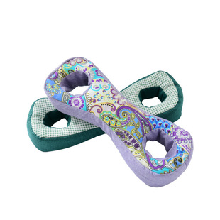 荞麦壳护耳洞枕头侧睡镂空防皱纹带孔不压脸耳艾草连体枕双耳枕头