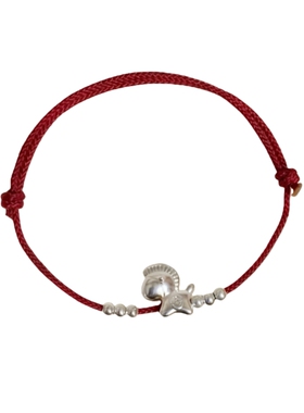 足银999纯银马上有钱红绳手链女