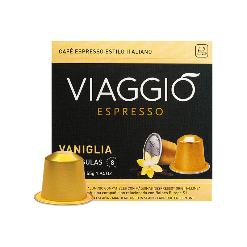 VIAGGIO ESPRESSO｜NE08香草风味胶囊黑咖啡拿铁鲜萃西班牙进口