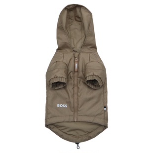 Boss狗狗雨衣2025新款约克夏连帽户外雨天防水中大小型犬两脚衣服