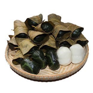 湖南野蒿糯米糍粑湘西特产新鲜蒿子粑粑艾叶粑粑手工艾蒿叶儿粑粑