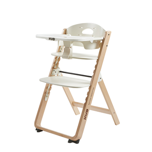 KUB可优比宝宝餐椅实木儿童餐桌椅家用吃饭婴儿学坐椅折叠成长椅