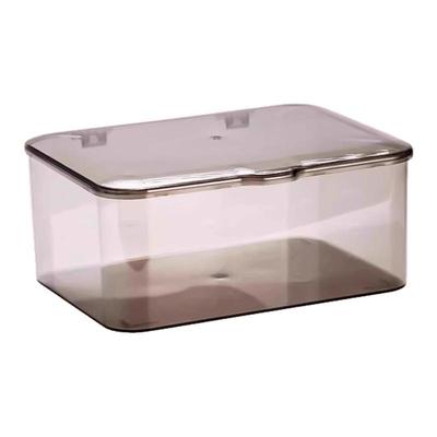 翻盖式透明亚克力桌面收纳盒