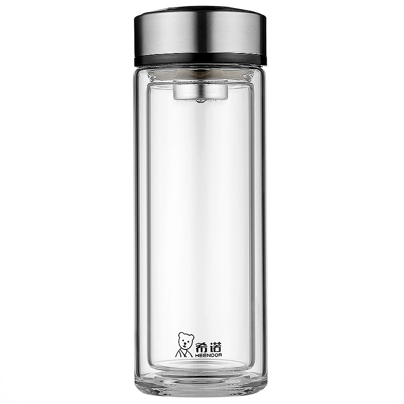 希诺便携水晶双层玻璃杯