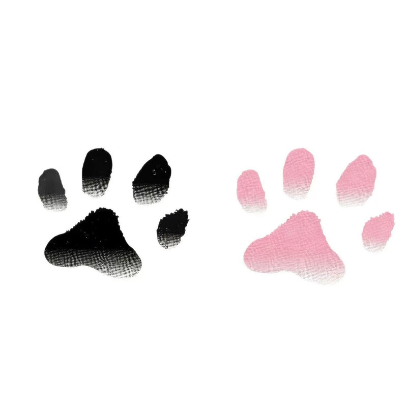 猫爪温变彩色可洗纹身贴