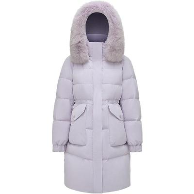 波司登新款时尚休闲大毛领羽绒服