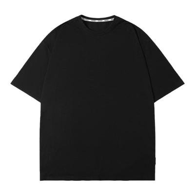 GOGOSOON男生短袖t恤2025白色纯棉男装宽松纯白衣服夏季新款上衣