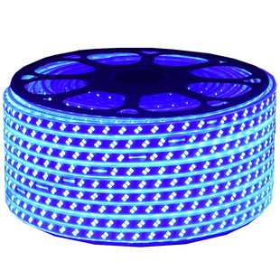 LED蓝光灯带条220V蓝色灯条超高亮天花吊顶KTV招牌灯箱装饰长条灯