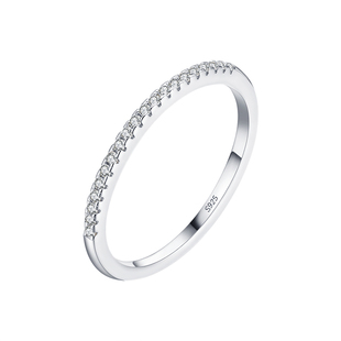 925排钻小众设计戒指女纯银时尚个性ins潮冷淡风尾戒网红小指食指