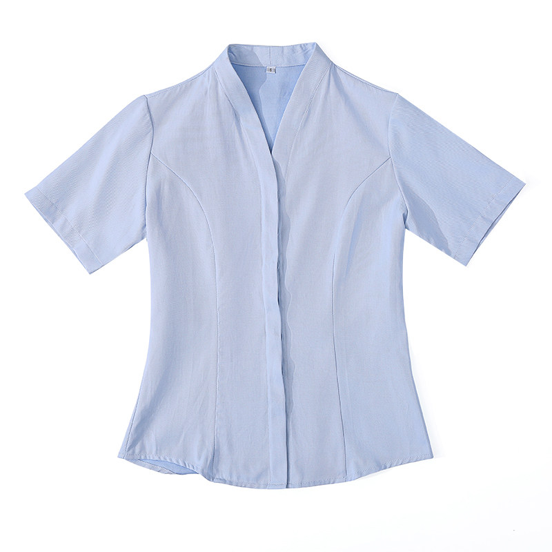 中国移动营业厅工作服女短袖衬衫上衣新款营业员工装衬衣夏季半袖