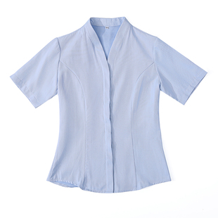 中国移动营业厅工作服女短袖衬衫上衣新款营业员工装衬衣夏季半袖
