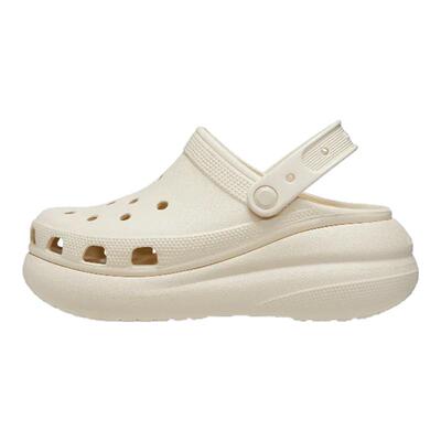 泡芙男女同款纯色厚底洞洞鞋