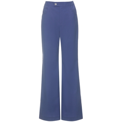 宝姿PORTSPURE女装舒适老钱风智性通勤气质微喇西装长裤