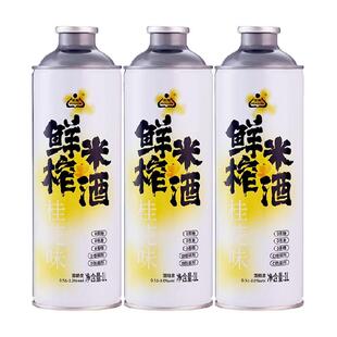生龙桂花味鲜榨米酒1L*3罐糯米酒甜酒醪糟汁低嘌呤米酒即开即饮