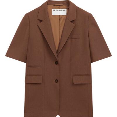 【播奥莱】播夏季气质西装外套女薄款短袖小西服上衣DDR2XD5640