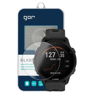 GOR适用佳明255手955表165盘945荧屏幕255S高235清245弧745边935防指纹Music音乐太阳能版钢化玻璃保护硬贴膜