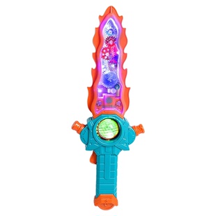 七彩发声光剑电动齿轮大宝剑儿童玩具男孩塑料道具刀电锯玩具礼物