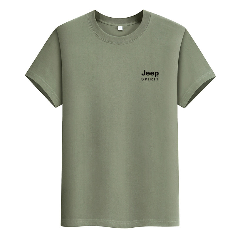 JEEPSPIRIT纯棉透气短袖T恤男