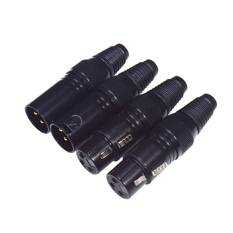 Mps发烧级HiFi台湾铜镀金卡侬xlr平衡音频线卡农公母头3芯diy插头