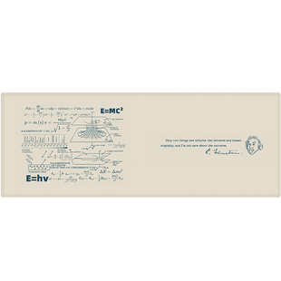 爱因斯坦相对论公式鼠标垫超大号男生键盘垫定制订做logo超长桌垫