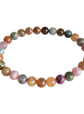 新中式天然碧玺串珠手串手链