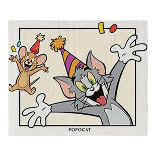 猫猫游戏布艺电表箱装饰画2026新款布帘遮挡帘魔术贴遮丑帘免打孔