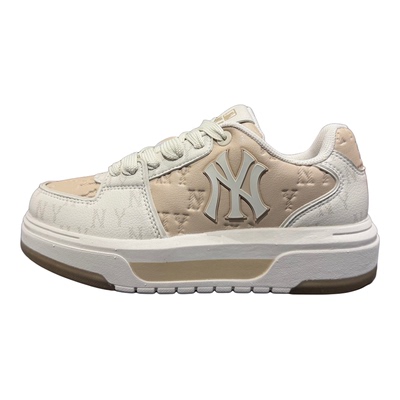 MLB男女复古板鞋老花满印学长鞋