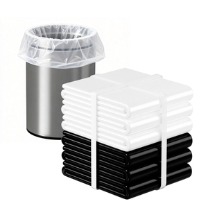 宾馆酒店专用客房用品一次性白色平口加厚小垃圾袋小号45家用透明