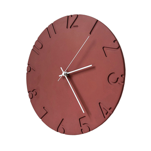 久处不厌水泥创意北欧时钟ins个性客厅家用时尚挂钟简约静音钟表