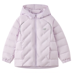 【90绒】New Balance nb童装男女儿童新款防泼水连帽羽绒服外套