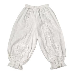 樱田小鹿Lolita 桃心纯棉打底裤安全裤原创大码南瓜裤洛丽塔