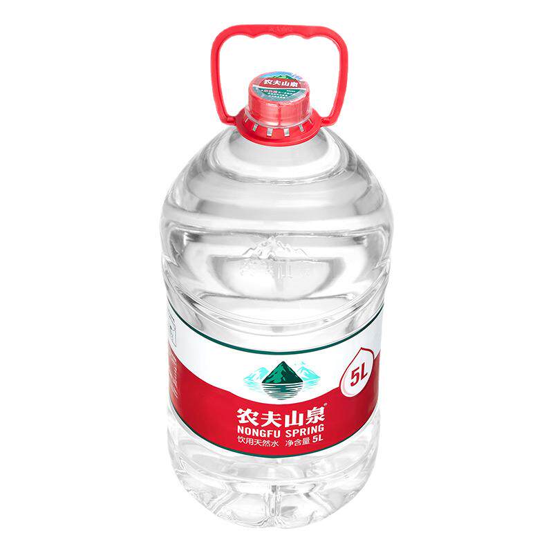 农夫山泉5升桶装水5L*4桶整箱聪明盖家庭大瓶桶装泡茶水非矿泉水