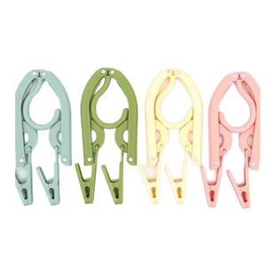 户外出差便携可折叠防风衣架旅行宿舍家用防滑晾衣架多功能晒衣架