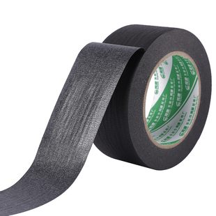 黑色美纹纸胶带装饰画相框皱纹纸美甲遮光防晒黑胶带纸不残胶无痕