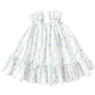 巴拉巴拉童装儿童连衣裙女童吊带裙甜美度假裙子夏碎花裙洋气可爱