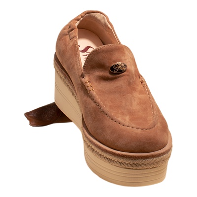 ShānRen原创 &ldquo至情 一脚蹬厚底乐福鞋女老钱风小皮鞋女