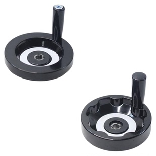 内波纹圆形手摇手柄背波纹胶木手轮键槽机床位置转动调节数控手轮