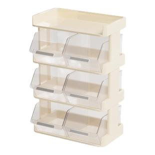 LOV乐屋茶包咖啡胶囊置物架子办公室吧台桌面多层零食茶叶收纳盒